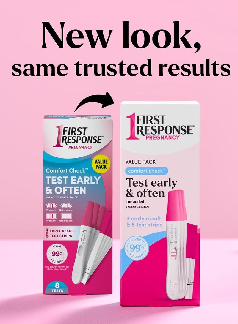 First Response Comfort Check Home Pregnancy Test 8 Count – Early Detection with Accurate Results - Image 2